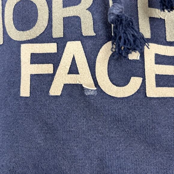 The North Face Mens Pullover Hoodie Size XL Blue Large Half Dome Logo Sweatshirt - Picture 7 of 7